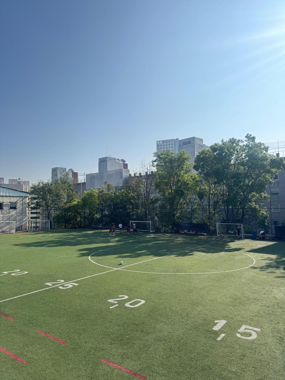 Cancha del Colegio Merici, sede del Curso de Verano Little Kickers
